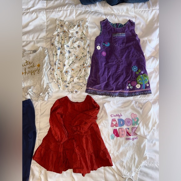 18 Month Baby Toddler Girl Summer Spring Clothes Lot Bundle Carters Old Navy - Picture 2 of 3